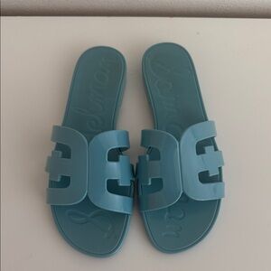 Sam Edelman Light Blue Slide Sandals